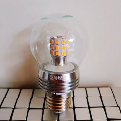 圓頭燈泡7W(銀色)